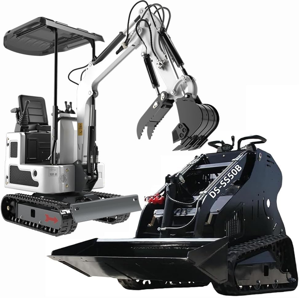ATTACHXPRO mini excavator review,mini skid steer loader review and rating,is ATTACHXPRO mini excavator worth buying,DS15WP-310 excavator review pros cons,mini excavator review honest opinion,ATTACHXPRO DS15WP-310 review verdict unboxing — package contents and first impressions