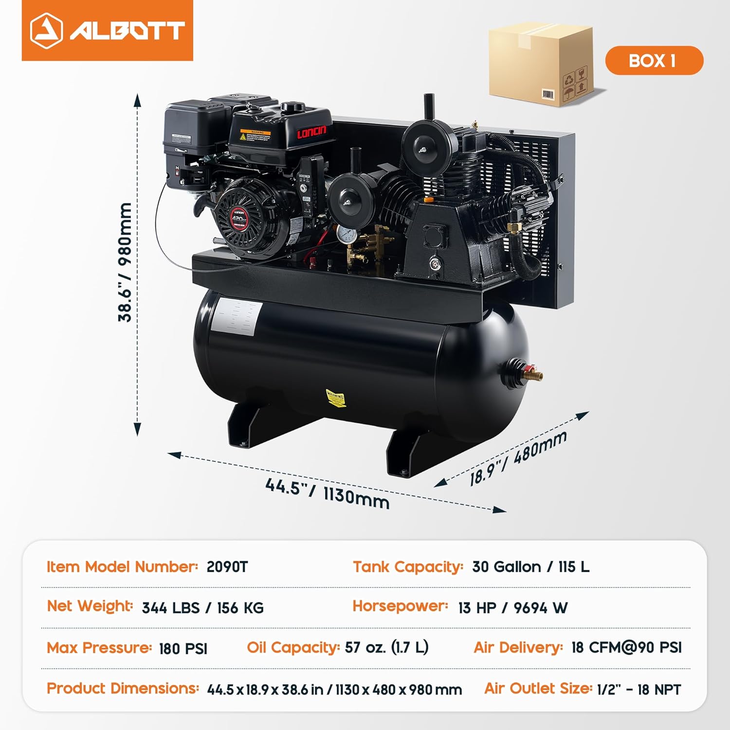 Albott 13HP gas air compressor review: Honest verdict 2 Albott 13HP gas air compressor review,Albott 13HP gas air compressor review and rating,is Albott 13HP gas air compressor worth buying,Albott 13HP gas air compressor review pros cons,Albott 13HP gas air compressor review honest opinion,Albott 13HP gas air compressor review verdict — design and build quality detail
