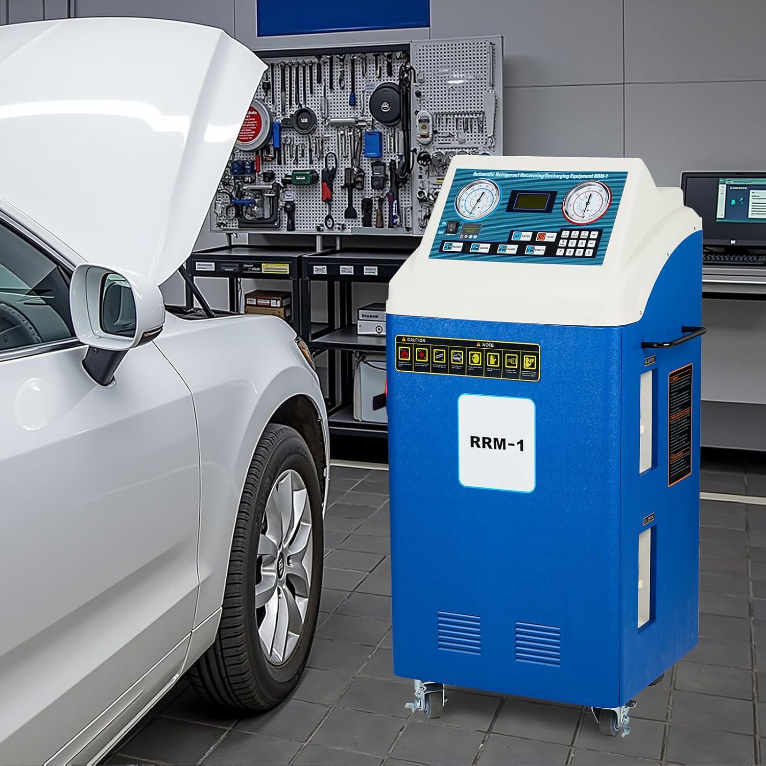 AutoForever refrigerant recovery machine review build quality and materials close-up