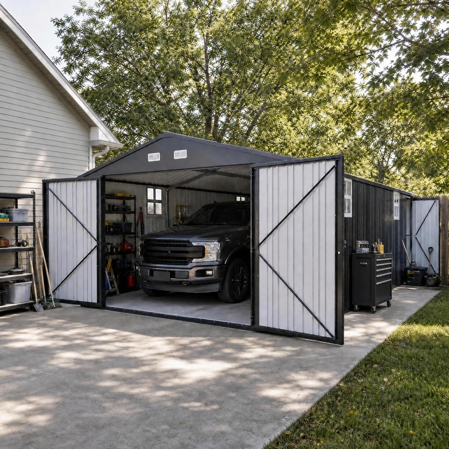 IDEALHOUSE 12x25 metal garage shed review,IDEALHOUSE metal garage shed review and rating,is IDEALHOUSE metal garage shed worth buying,IDEALHOUSE metal garage shed review pros cons,IDEALHOUSE metal garage shed review honest opinion,IDEALHOUSE 12x25 shed review verdict - detailed features and technical specifications