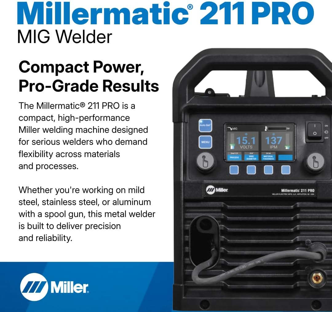 Millermatic 211 PRO review,Millermatic 211 PRO MIG welder review and rating,is Millermatic 211 PRO worth buying,Millermatic 211 PRO review pros cons,Millermatic 211 PRO review honest opinion,Millermatic 211 PRO review verdict setup process and initial configuration
