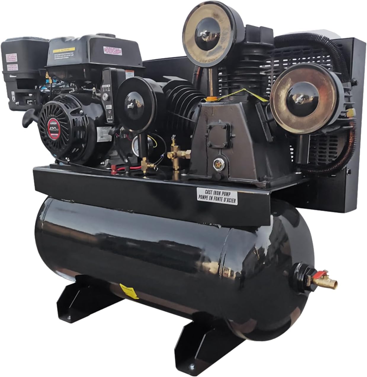 MutsMover 13HP air compressor review build quality and materials close-up