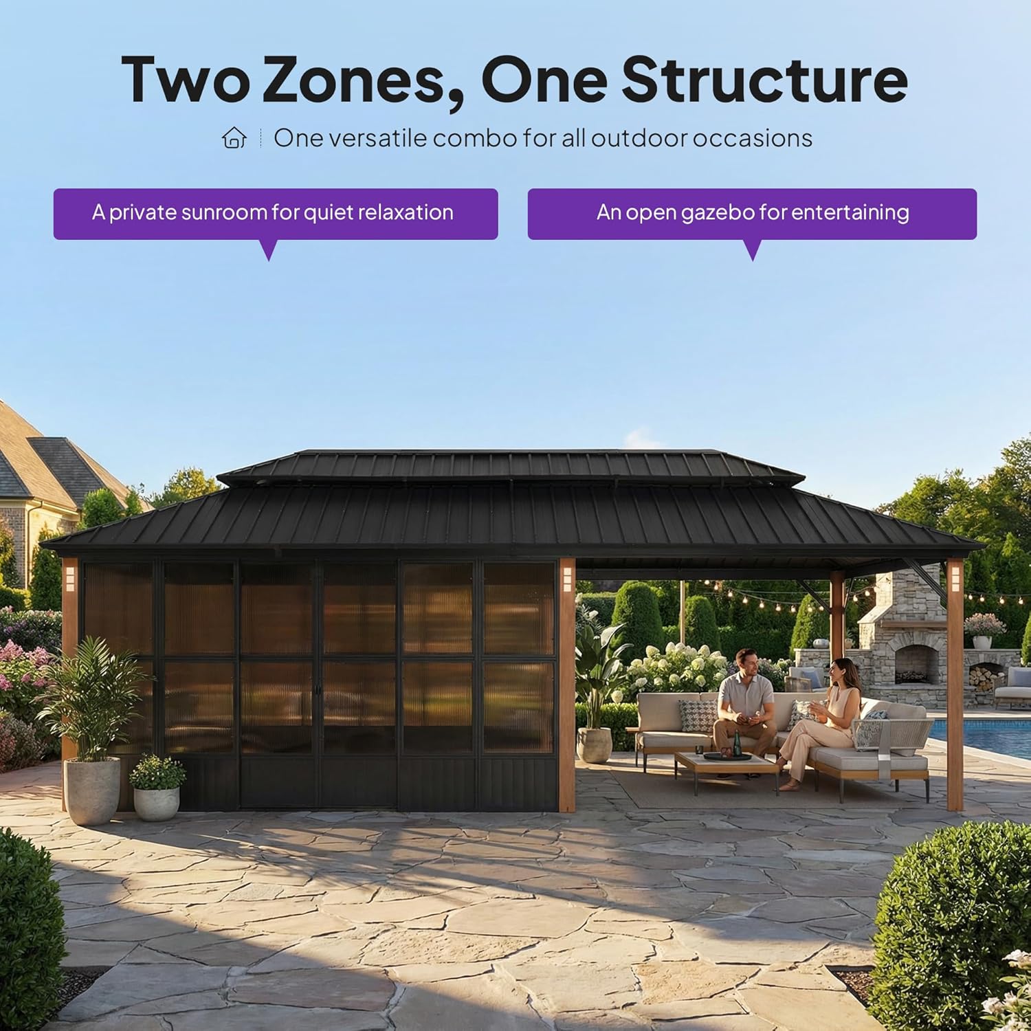 PURPLE LEAF Hardtop Gazebo Review: Honest Pros & Cons 3 PURPLE LEAF Hardtop Gazebo review benchmark scores and measured results