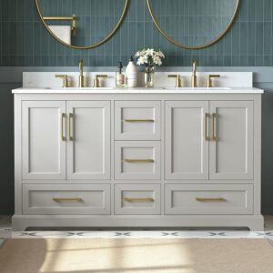 Image 1 of 60 inch bathroom vanity review