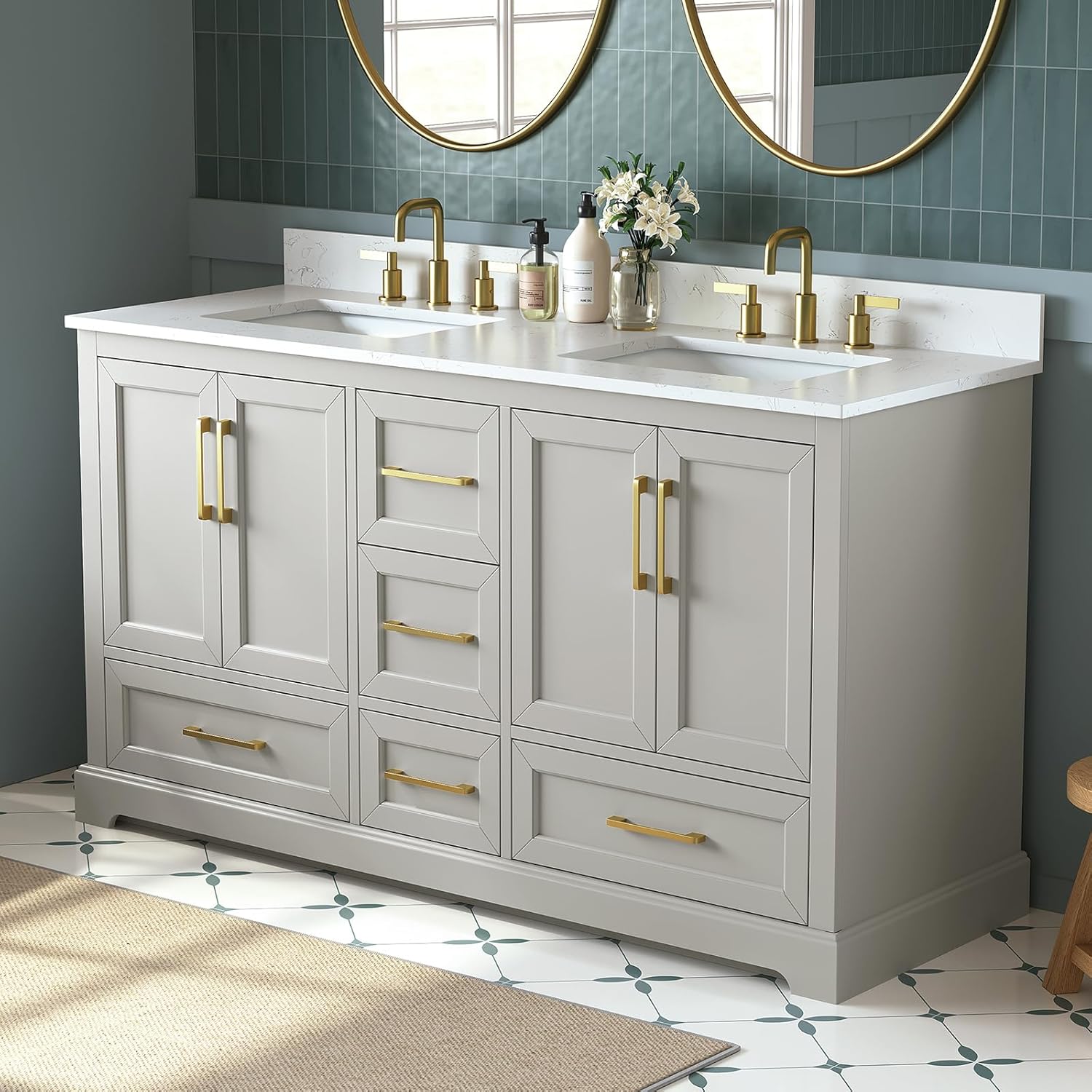 60 inch bathroom vanity review,double sink vanity review and rating,is 60 inch double sink vanity worth buying,solid wood bathroom vanity review pros cons,Deluxe Living vanity review honest opinion,60 inch greige vanity review verdict performance results — claims verified against real-world testing