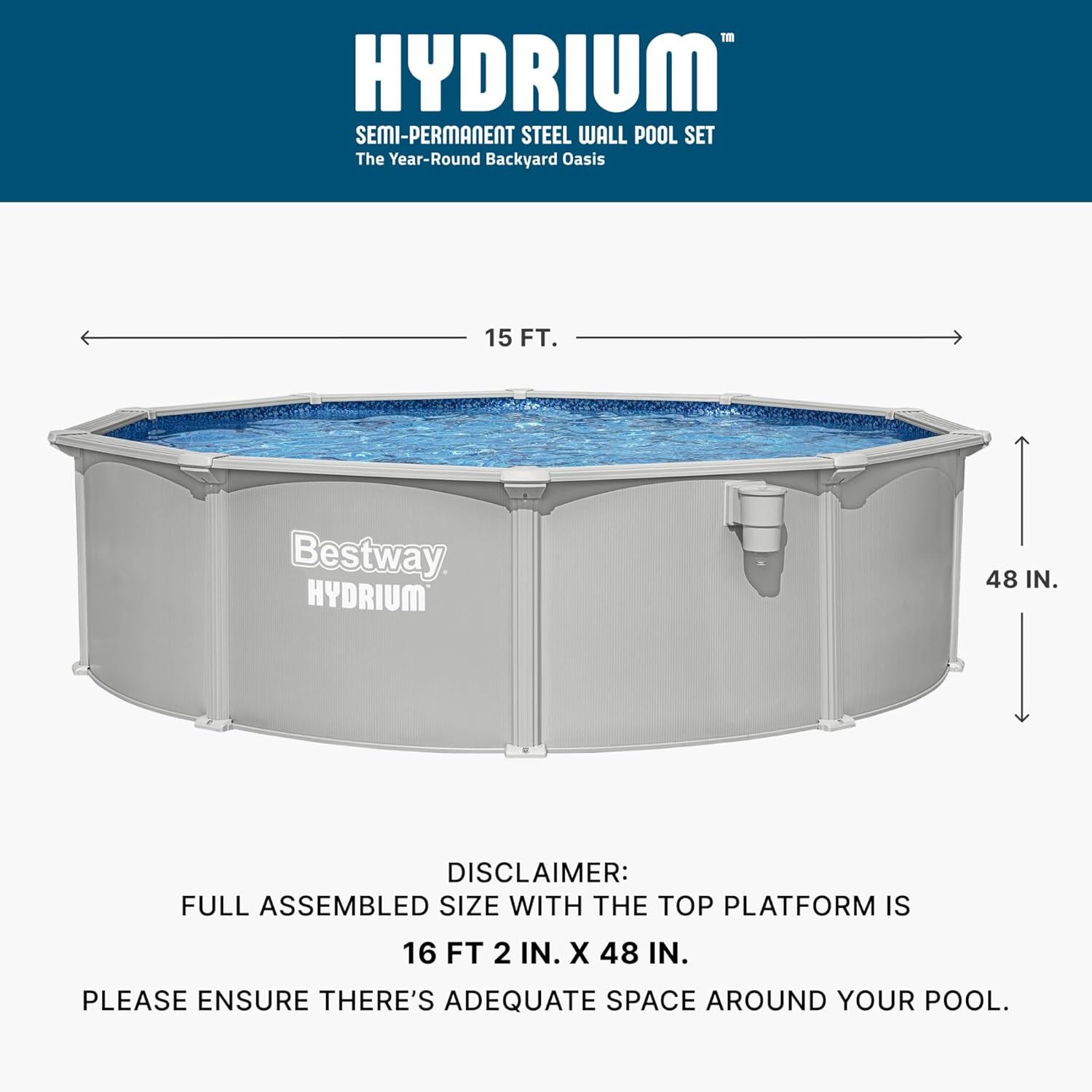 Bestway Hydrium 15' pool review,Bestway Hydrium 15' pool review and rating,is Bestway Hydrium 15' pool worth buying,Bestway Hydrium 15' pool review pros cons,Bestway Hydrium 15' pool review honest opinion,Bestway Hydrium 15' pool review verdict after extended use — long-term performance