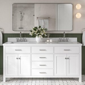 Image 1 of DKB Alenza 72 inch bathroom vanity double sink review