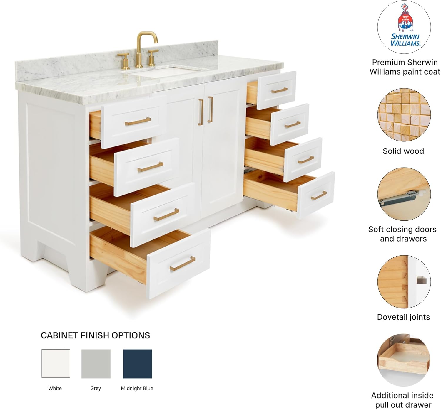 Step-by-step guide for DKB Emilia bathroom vanity review installation and use