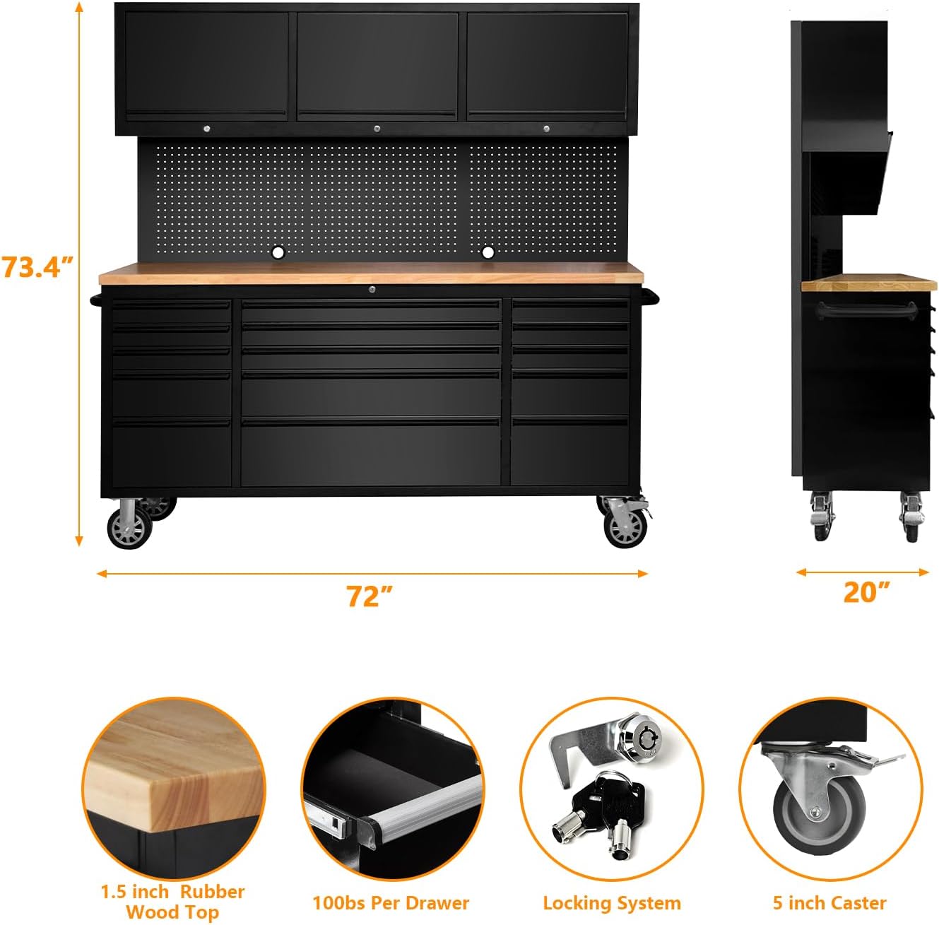 GarveeTech 72 Inch Rolling Tool Cabinet review — setup and first use experience