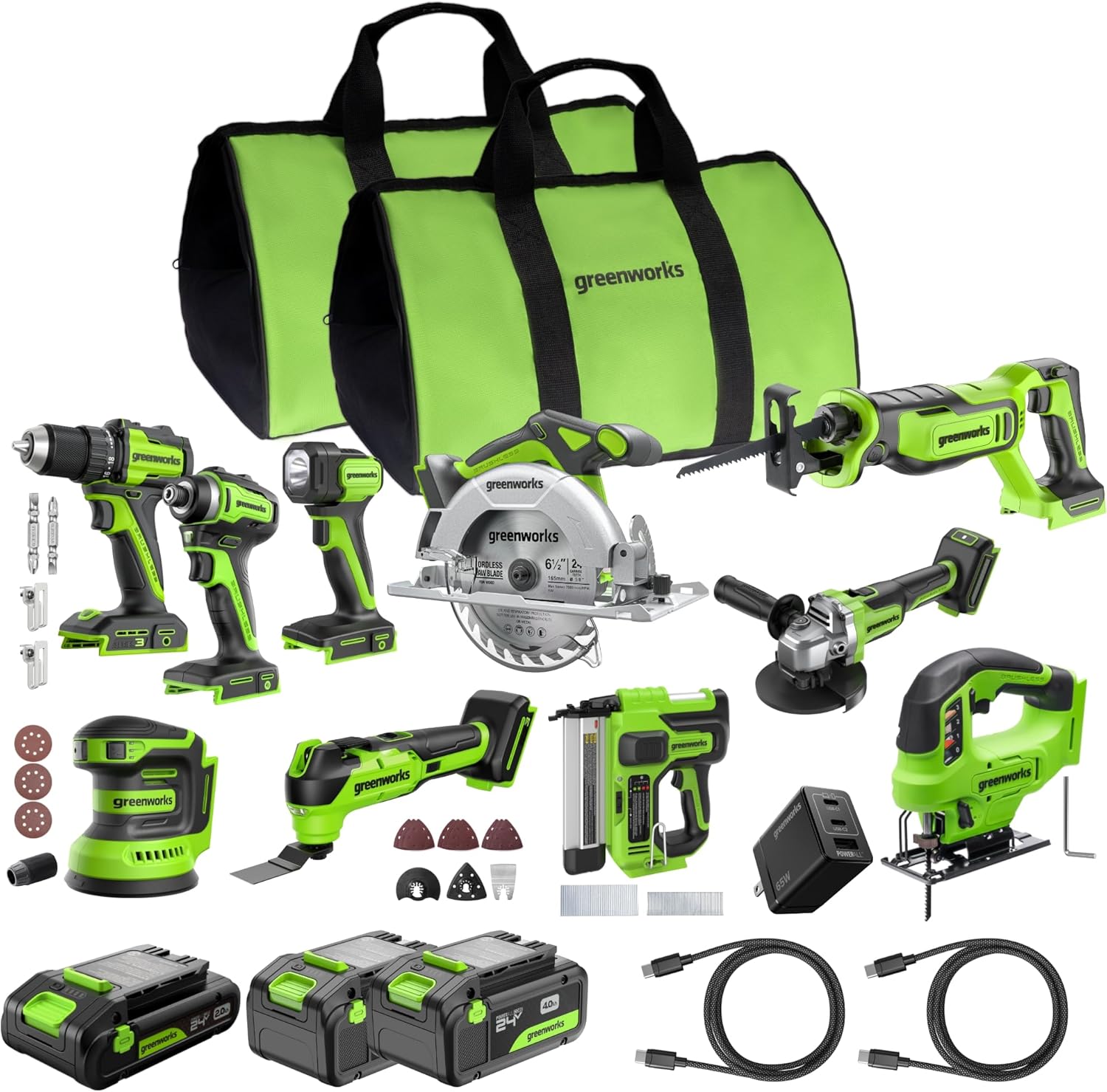 Greenworks 24V power tool combo review,Greenworks 24V combo kit review and rating,Greenworks 24V tool set worth buying,Greenworks 24V power tools review pros cons,Greenworks 24V combo honest opinion,Greenworks 24V brushless kit review verdict — full unboxing showing every item included