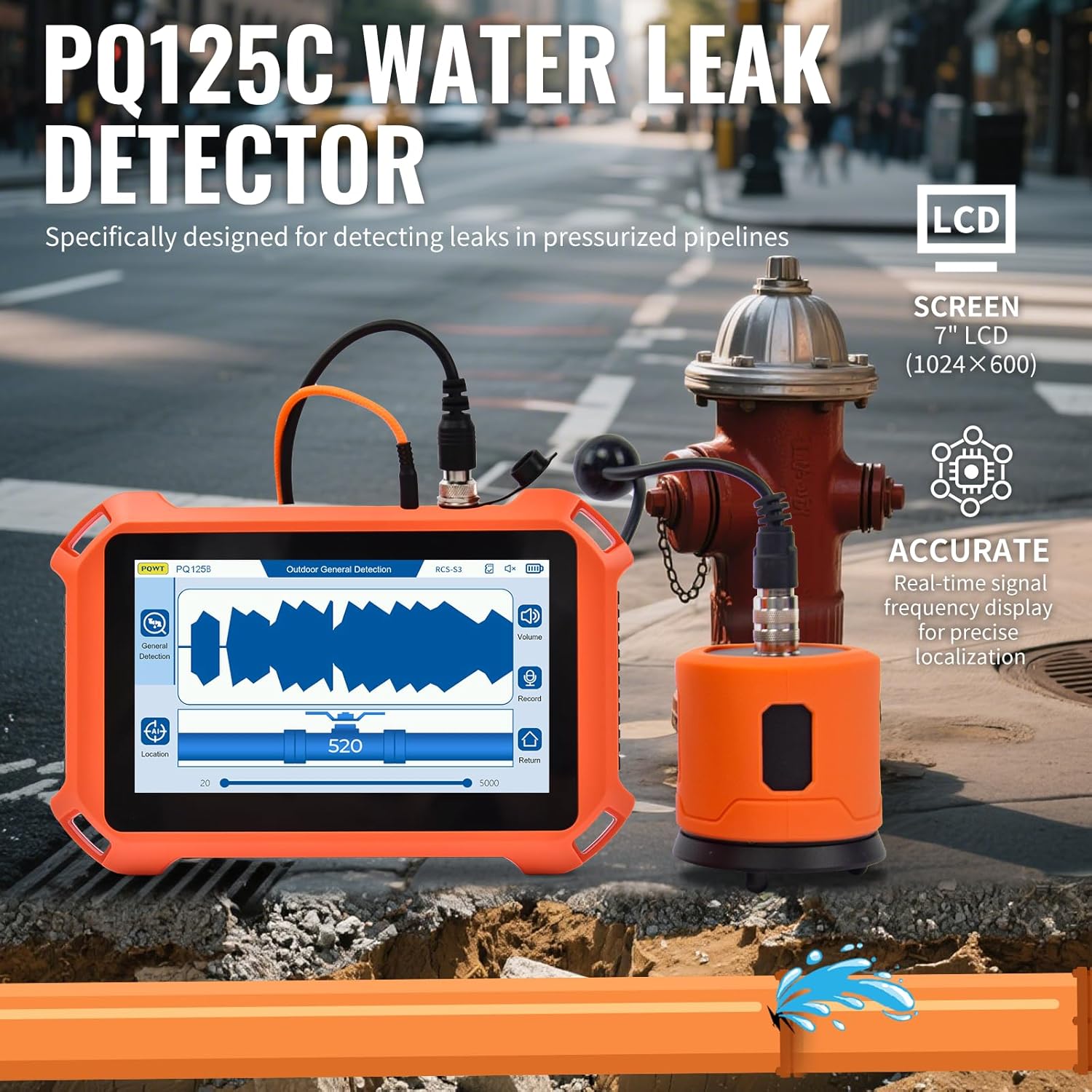 PQWT PQ125C water leak detector review during hands-on performance testing