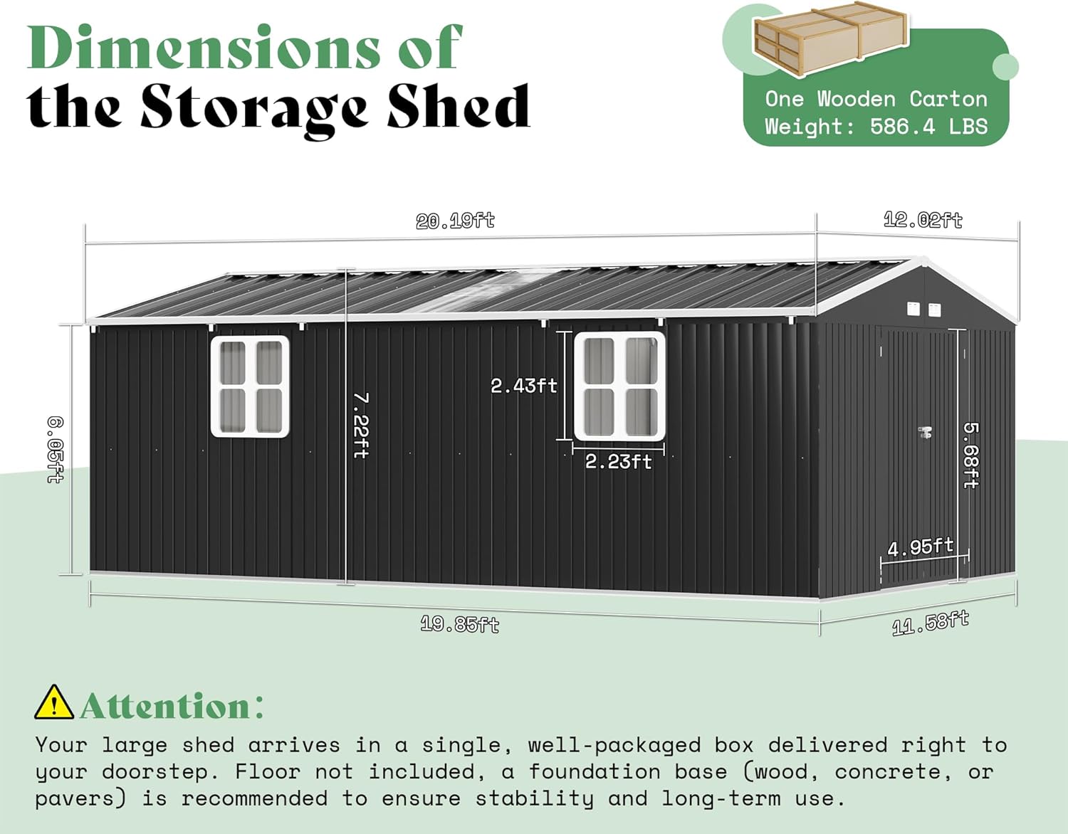 VanAcc 12x20 storage shed review real-world performance test results