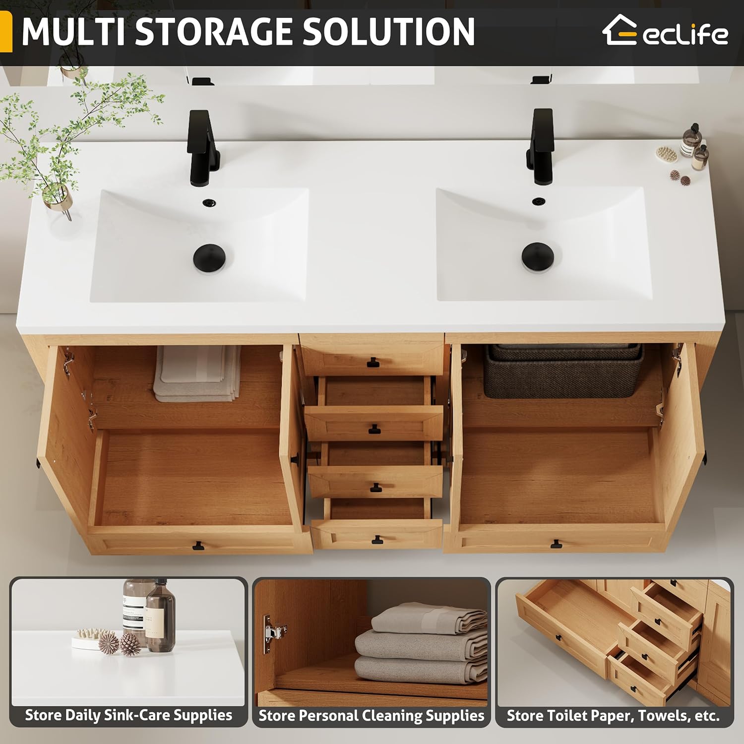 eclife 60 inch vanity review performance testing daily use and storage