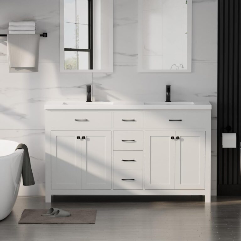 Image 1 of LUCKWIND 60 bathroom vanity review