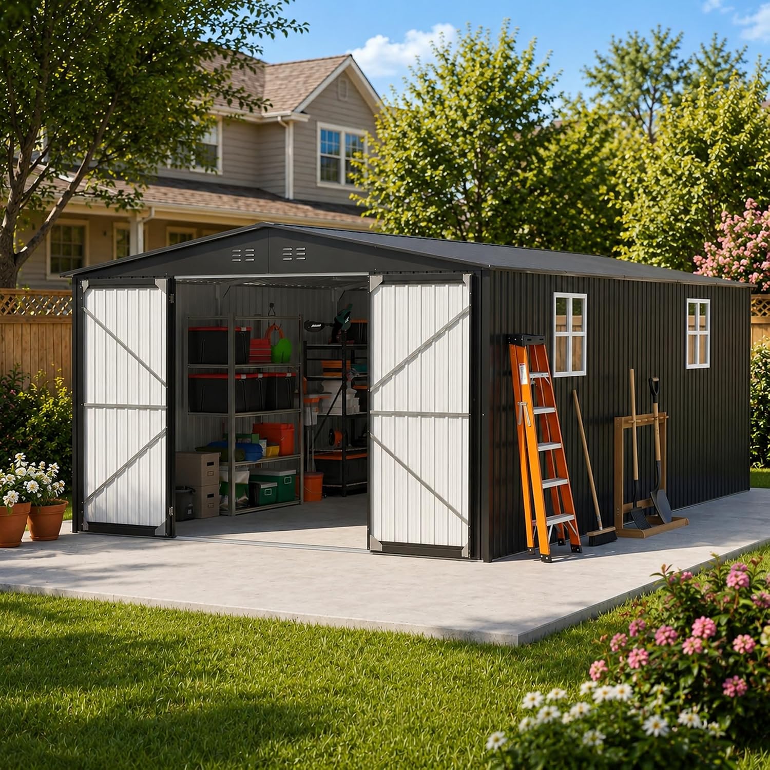MNLR outdoor storage shed review, MNLR storage shed review and rating, is MNLR storage shed worth buying, MNLR metal shed review pros cons, MNLR shed review honest opinion, MNLR outdoor shed review verdict — full box contents and build quality