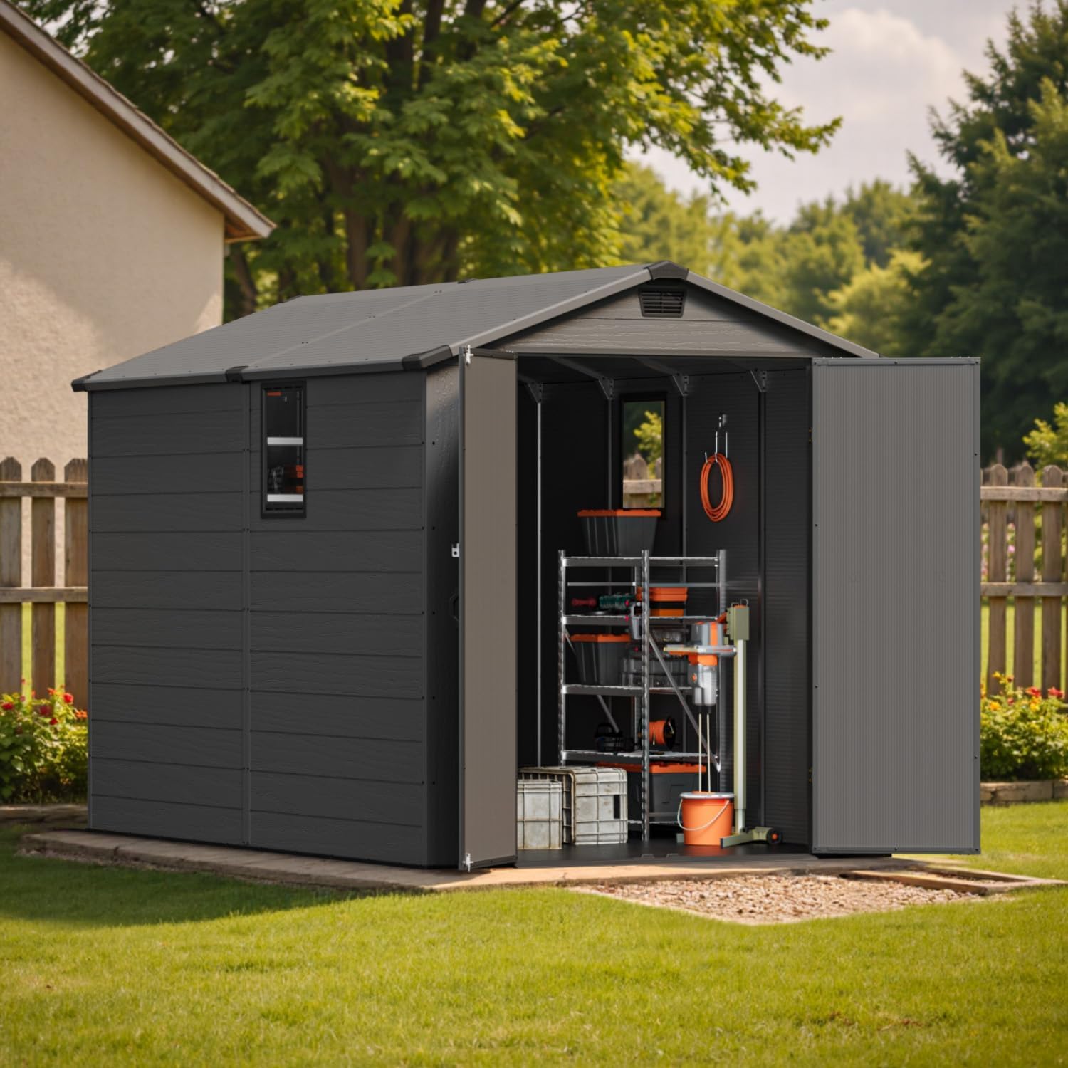 Patiowell 6x10 storage shed review,Patiowell storage shed review and rating,is Patiowell shed worth buying,Patiowell 6x10 shed review pros cons,Patiowell storage shed review honest opinion,Patiowell 6x10 resin shed review verdict — design and build quality detail