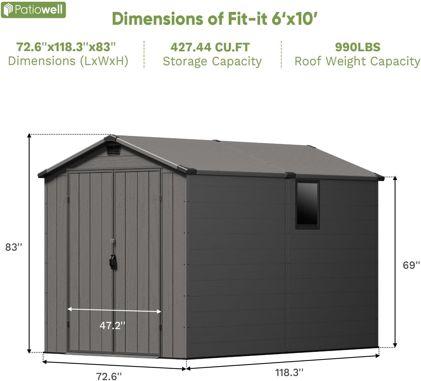 Patiowell 6x10 storage shed review,Patiowell storage shed review and rating,is Patiowell shed worth buying,Patiowell 6x10 shed review pros cons,Patiowell storage shed review honest opinion,Patiowell 6x10 resin shed review verdict — performance test results