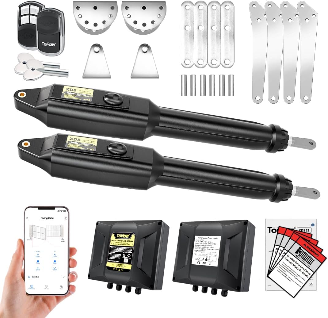 TOPENS XD852 review and rating showing build quality and materials of steel arms and UPS01A control box