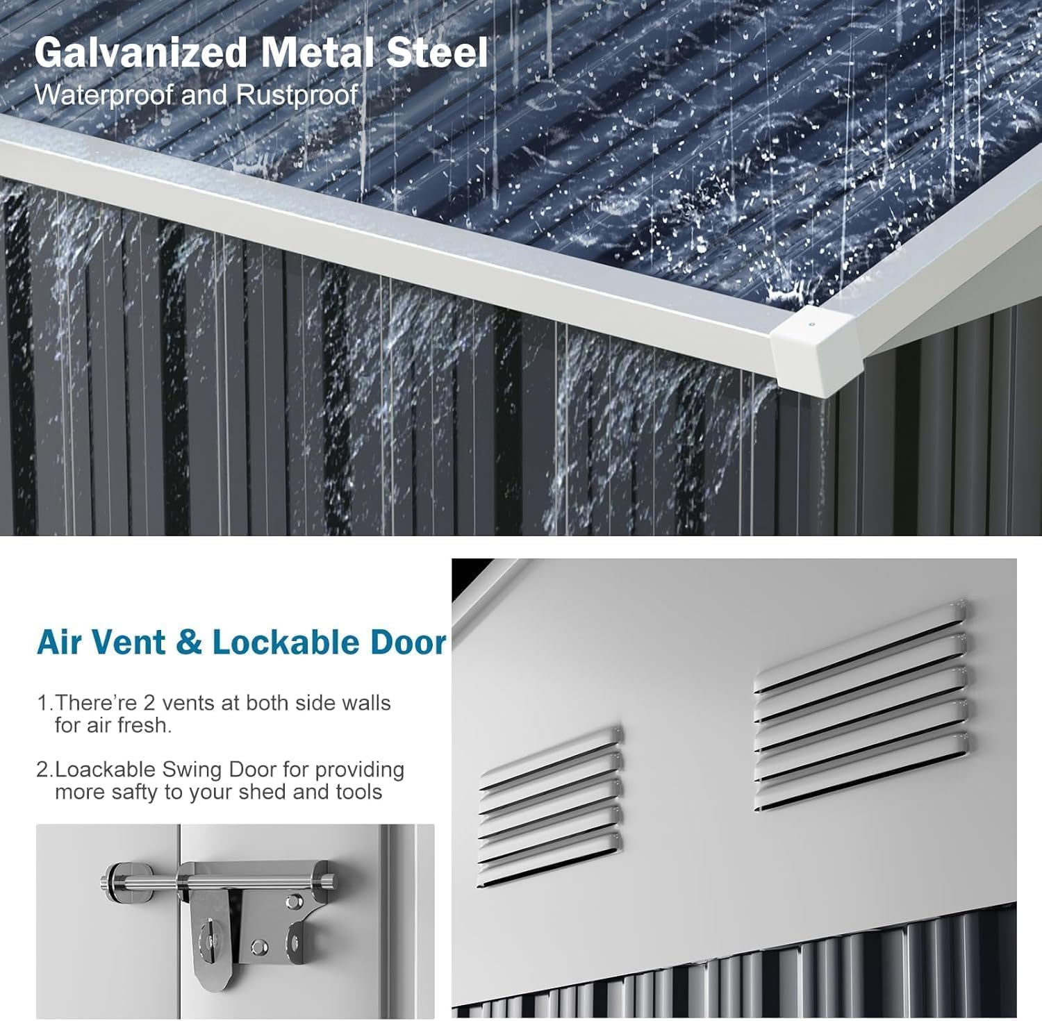 Step-by-step guide for WELYAS 12x10 metal storage shed review - complete assembly and usage tutorial