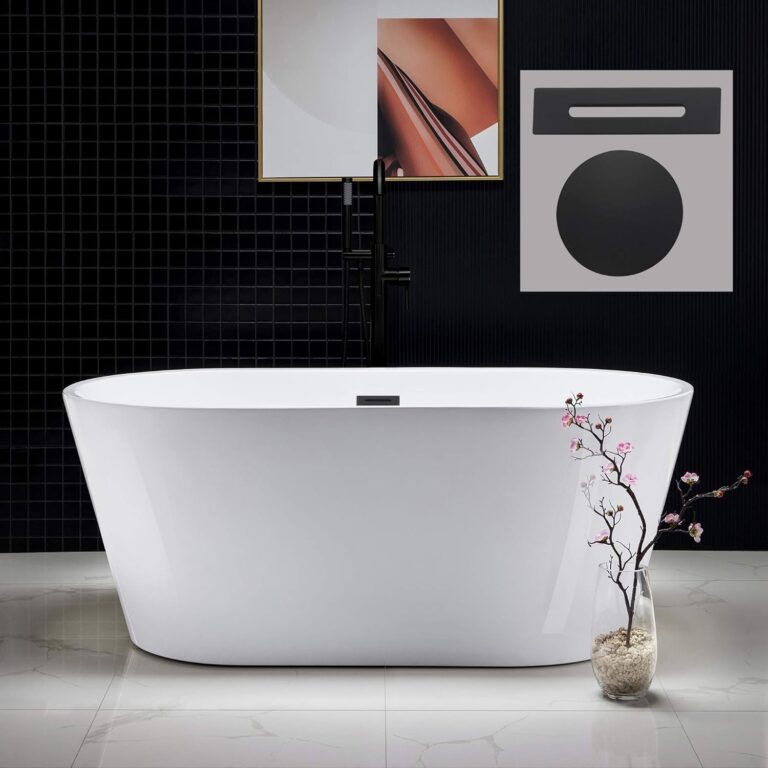 Image 1 of WOODBRIDGE freestanding soaking bathtub review