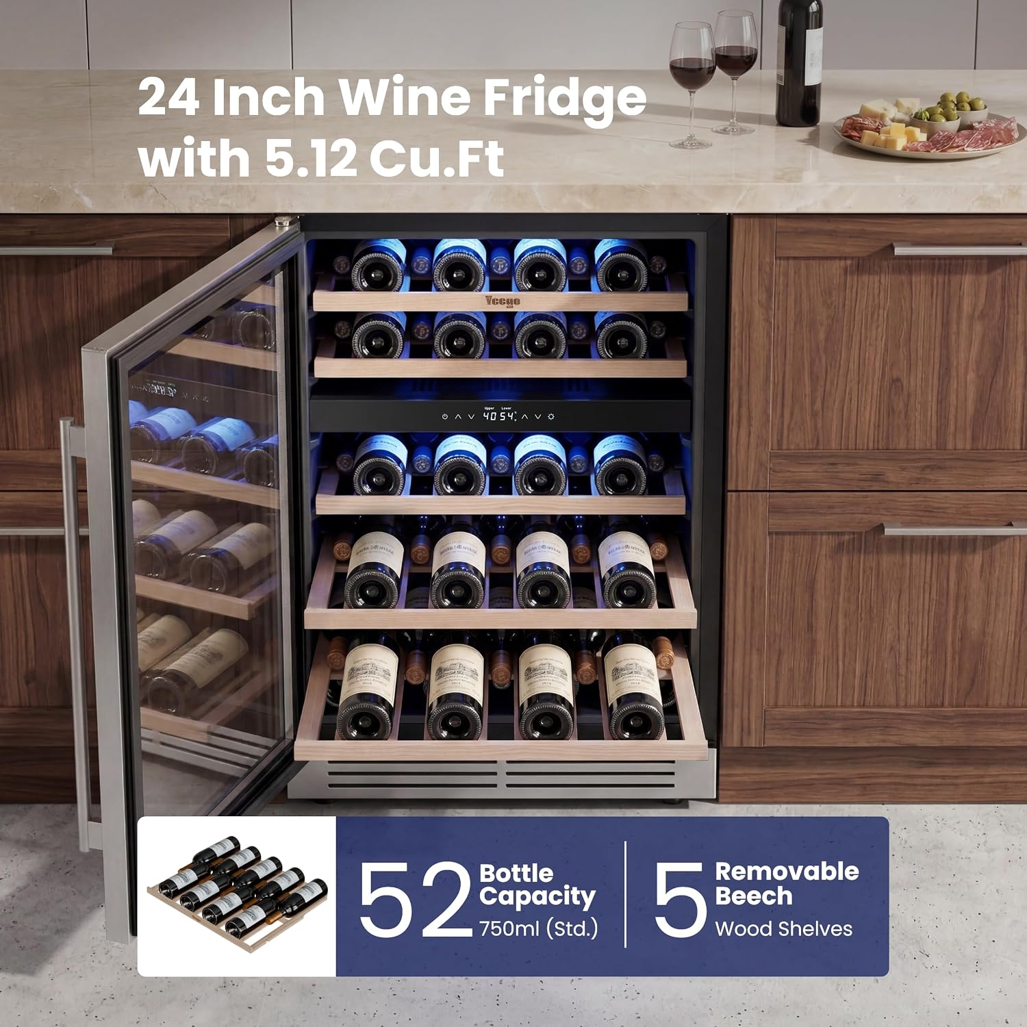 Yeego 24 inch wine cooler review during hands-on performance testing