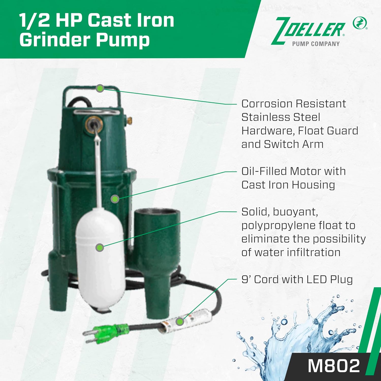 Zoeller M802 grinder pump review,Zoeller M802 review and rating,is Zoeller M802 worth buying,Zoeller M802 review pros cons,Zoeller M802 review honest opinion,Zoeller M802 grinder pump review verdict unboxing and complete package contents
